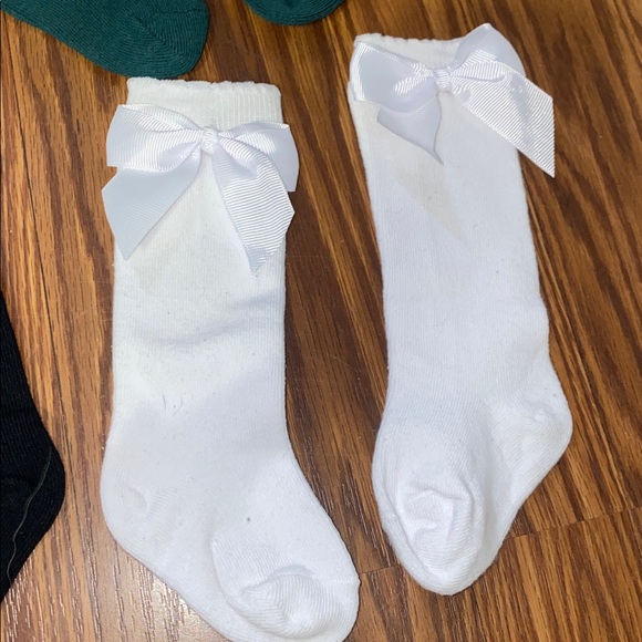 6 pairs baby bow knee high 0-6 months - Picture 9 of 13